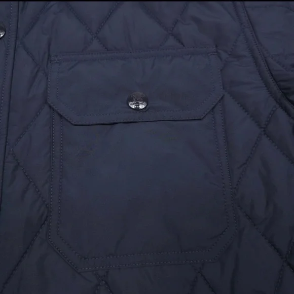 RRL RALPH LAUREN Men's Navy Quilted Shirt Jacket RRL Size Medium NWT EUC - Picture 8 of 12